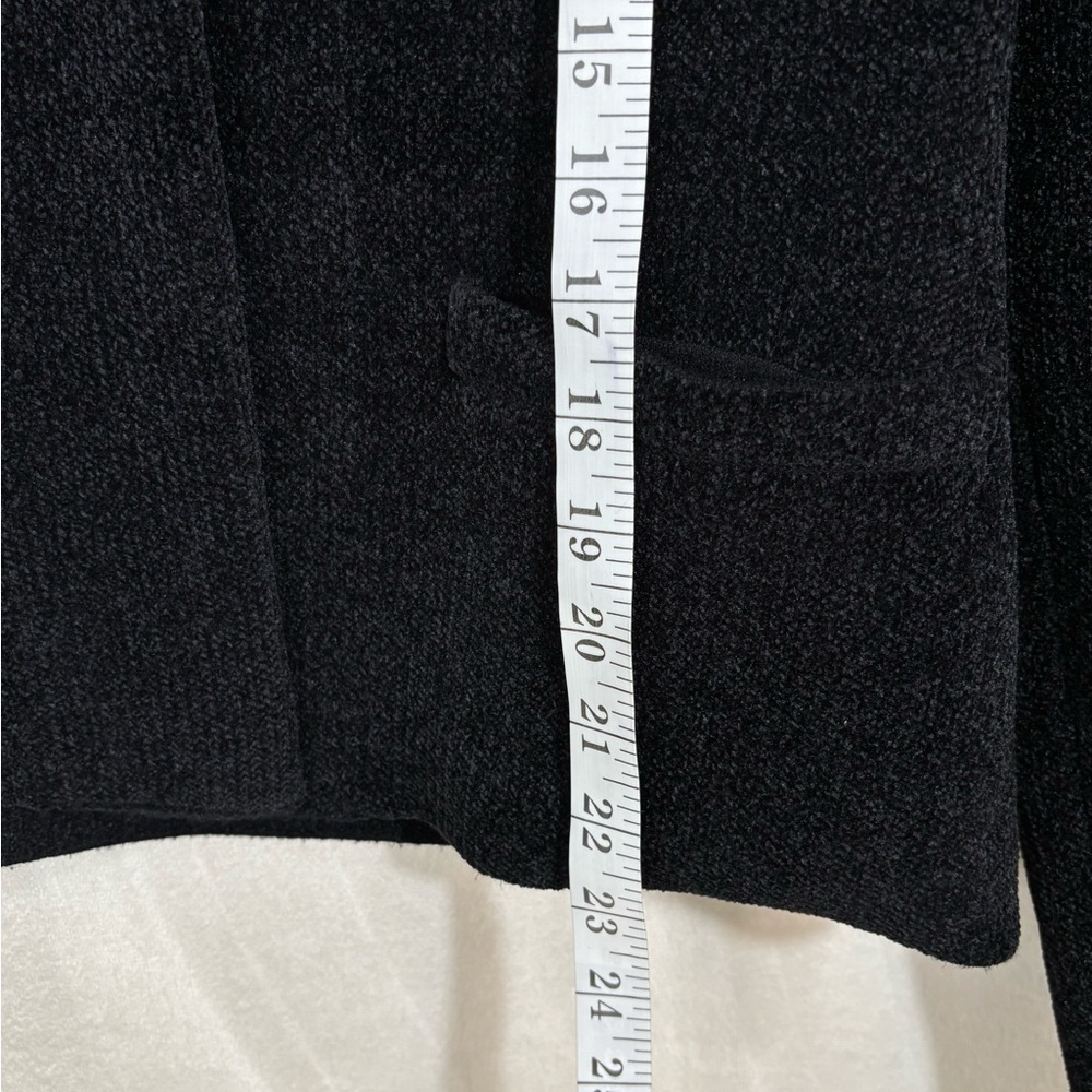 Adrienne Vittadini Women’s Classic Black Buttery Soft Polyester Blend Blazer - Picture 7 of 9